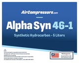Thumbnail of Alpha Syn 46 5 liters synthetic hydrocarbon air compressor oil product label